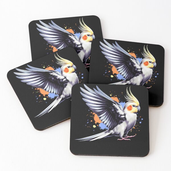 Aperçu de l'œuvre Amoureux des oiseaux calopsittes Observation des oiseaux créée et vendue par Kimberley King Art  King Art.