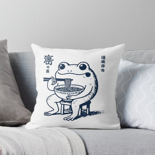Item preview, Funny Ramen Frog Ukiyo-e Kawaii Retro Aesthetic designed and sold by LuminOrb.
