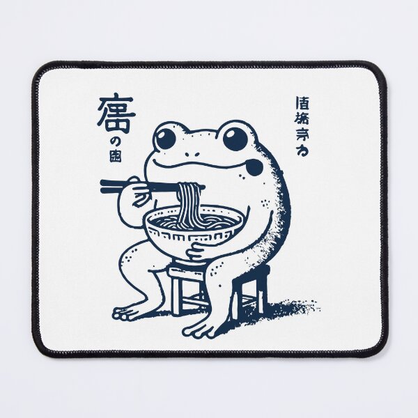 Item preview, Funny Ramen Frog Ukiyo-e Kawaii Retro Aesthetic designed and sold by LuminOrb.