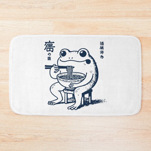 Item preview, Funny Ramen Frog Ukiyo-e Kawaii Retro Aesthetic designed and sold by LuminOrb.