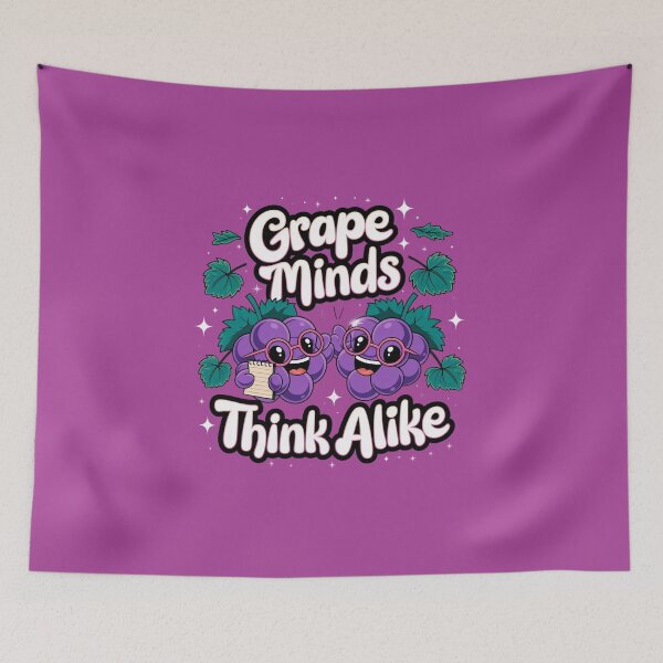 Item preview, Grape minds think alike designed and sold by MagicWander.