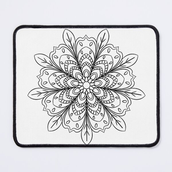 Item preview, Mandala flowers have intricate patterns. designed and sold by lotus2lin.