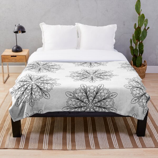 Item preview, Mandala flowers have intricate patterns. designed and sold by lotus2lin.