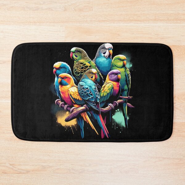 Item preview, Colorful Parakeets Parrot Bird Lover Watcher Birding designed and sold by Kimberley King Art  King Art.