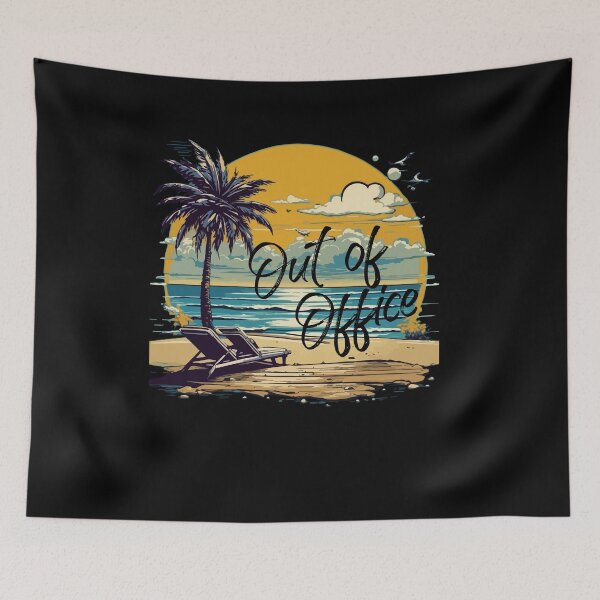 Item preview, Out of Office Beach Graphic Funny Office Freelancers Halloween Costume designed and sold by Dressed For  Duty.
