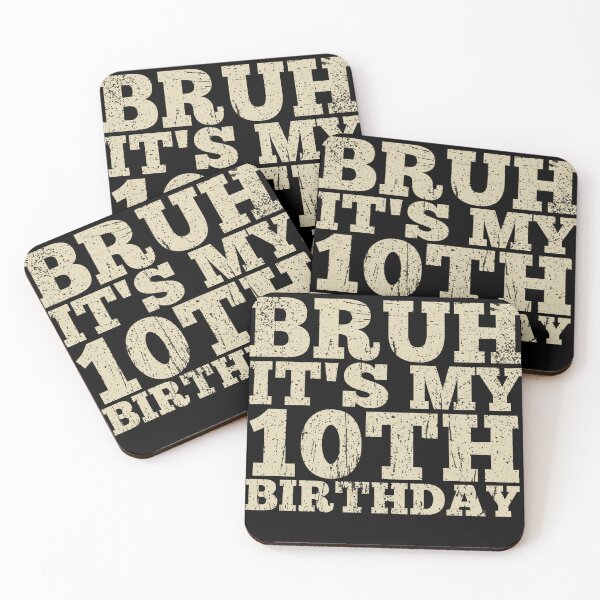 Item preview, Bruh it's my 10th birthday Funny Kids Boy Girl designed and sold by REDDLINE.