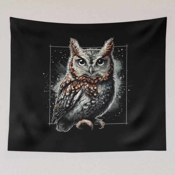 Item preview, Eastern Screech Owl Bird Lover Watcher Birding designed and sold by Kimberley King Art  King Art.