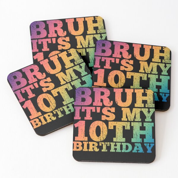 Item preview, Bruh it's my 10th birthday Funny Kids Boy Girl designed and sold by REDDLINE.