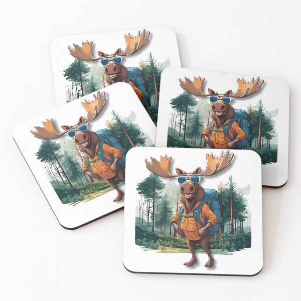 Item preview, Funny Cool Moose Hiker designed and sold by MixedVibes Co..