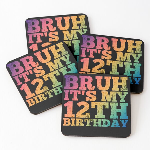 Item preview, Bruh it's my 12th birthday Funny Kids Boy Girl designed and sold by REDDLINE.