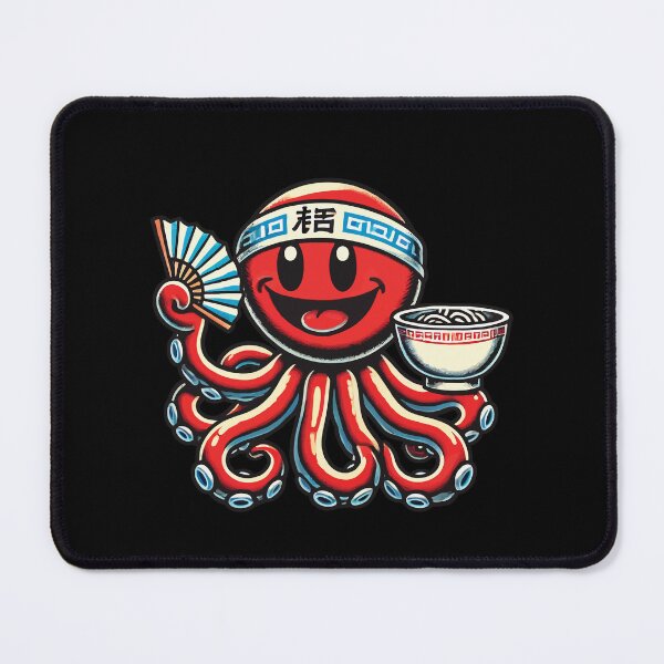 Item preview, Japanese Anime Ramen Noodles Octopus Fun designed and sold by LuminOrb.