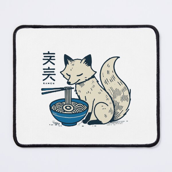 Item preview, Kitsune Ramen Fuchs Kawaii Retro Ukiyo-e Japan designed and sold by LuminOrb.