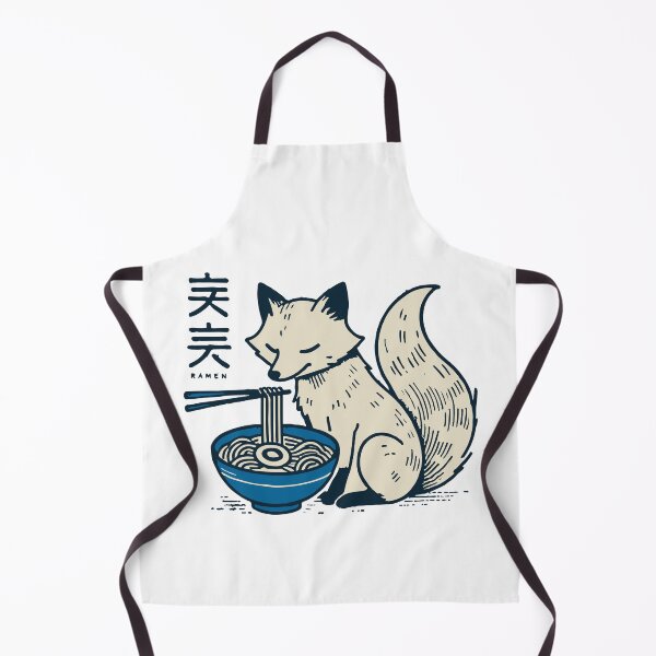 Item preview, Kitsune Ramen Fuchs Kawaii Retro Ukiyo-e Japan designed and sold by LuminOrb.