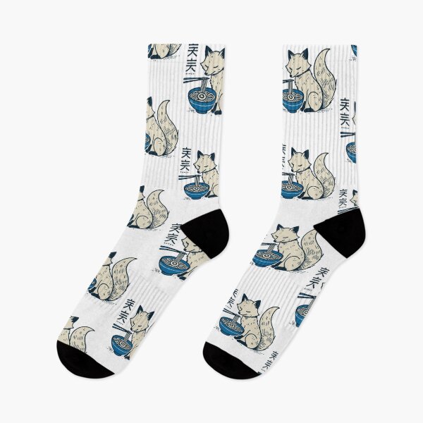 Item preview, Kitsune Ramen Fuchs Kawaii Retro Ukiyo-e Japan designed and sold by LuminOrb.