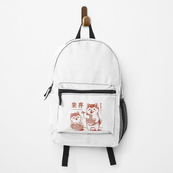 Item preview, Kawaii Shiba Dogs Eat Ramen Noodles designed and sold by LuminOrb.