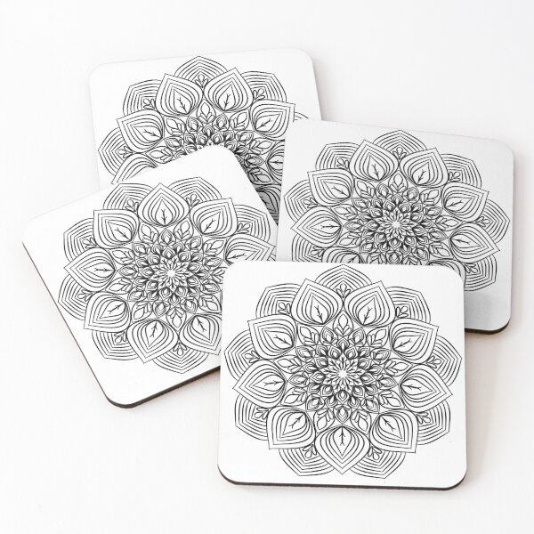 Item preview, Beautiful flower lines, peaceful mind designed and sold by lotus2lin.