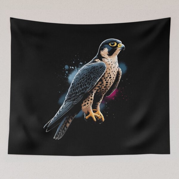 Item preview, Peregrine Falcon Bird Raptor Lover Watcher Birding designed and sold by Kimberley King Art  King Art.
