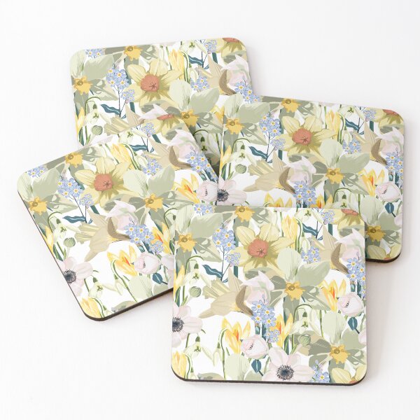 Item preview, Seamless pattern with flowers narcissus, floral illustration in modern style.  designed and sold by MatyKotiv.