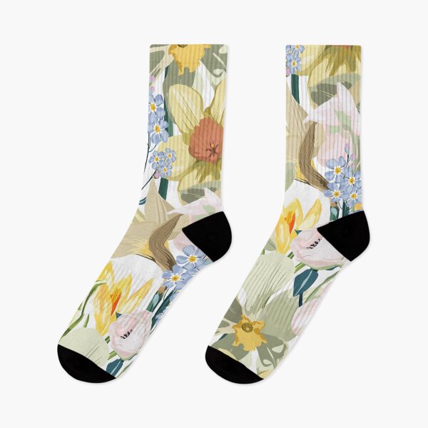 Item preview, Seamless pattern with flowers narcissus, floral illustration in modern style.  designed and sold by MatyKotiv.