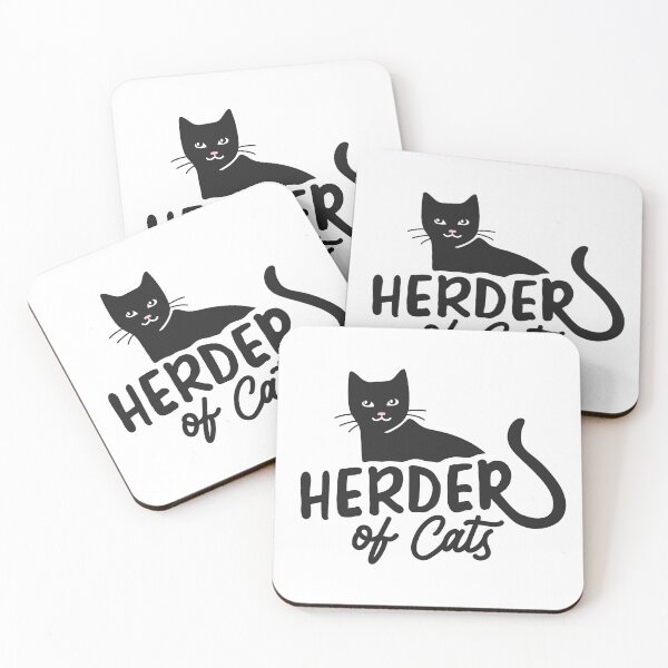 Item preview, Herder of Cats | witchy black cat funny quote designed and sold by MamSelle.