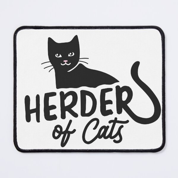Item preview, Herder of Cats | witchy black cat funny quote designed and sold by MamSelle.