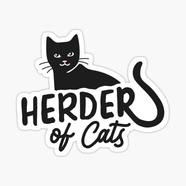 Item preview, Herder of Cats | witchy black cat funny quote designed and sold by MamSelle.