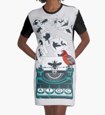 Alphabet of Life Graphic T-Shirt Dress