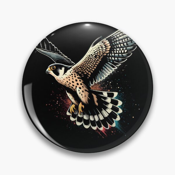 Item preview, Peregrine Falcon Fly Bird Raptor Lover Watcher Birding designed and sold by Kimberley King Art  King Art.