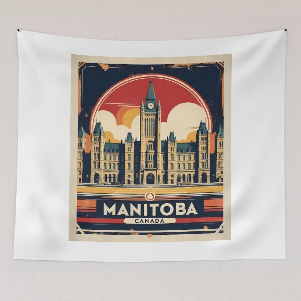 Item preview, Manitoba Canada 1950s Vintage Travel Tourism designed and sold by TravelersGems.