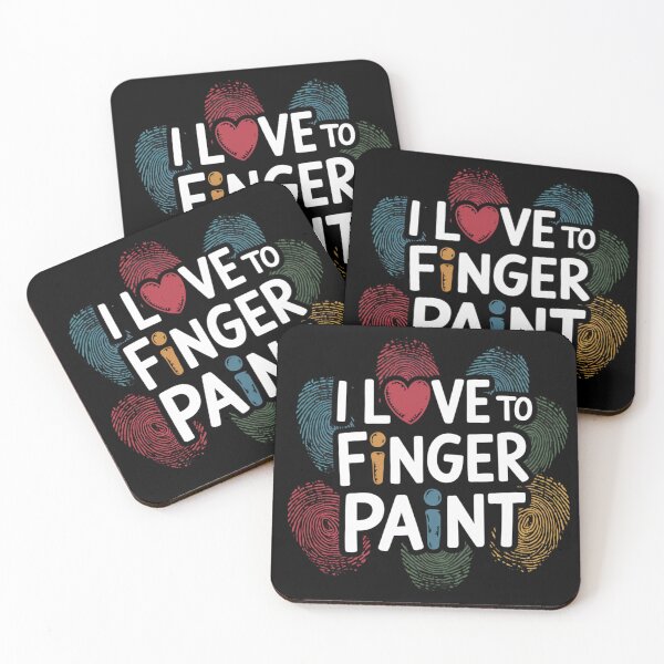 Item preview, I Love To Finger Paint – Energetic Artistic Collection designed and sold by Ela-graphicwiz.
