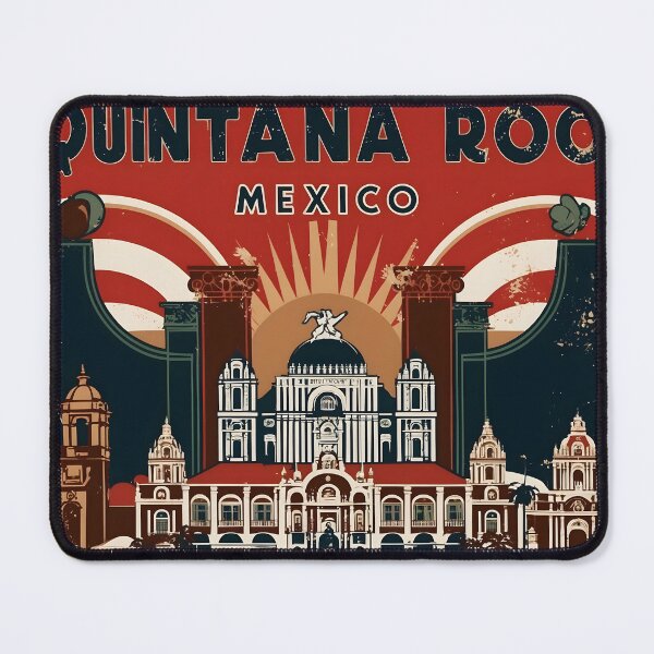 Item preview, Quintana Roo Mexico 1950s Vintage Travel Tourism Poster designed and sold by TravelersGems.