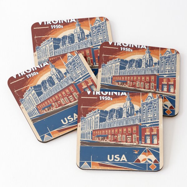 Item preview, Virginia 1950s USA Vintage Retro Tourism  designed and sold by TravelersGems.