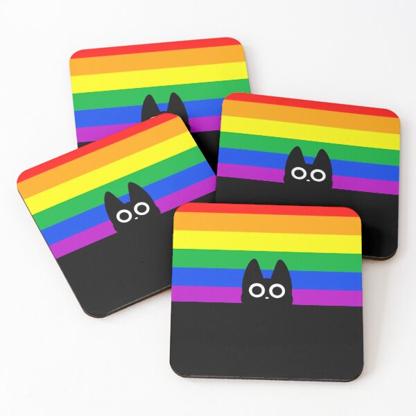 Item preview, black cat and lgbt flag designed and sold by Arteliberdade.