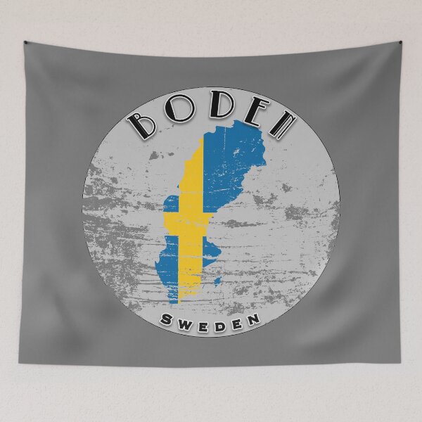 Artikelvorschau, Boden Schweden Flagge getragen entworfen und verkauft von World Designs.