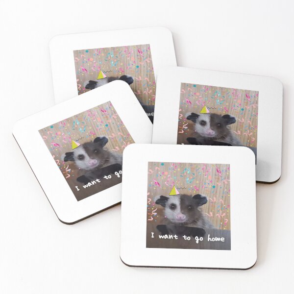 Item preview, I want to go home - Funny Opossum Meme Print designed and sold by BlossomPossumPrints.
