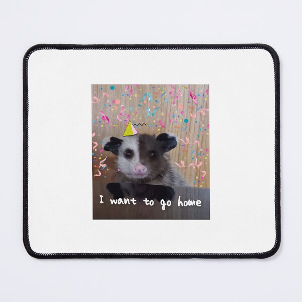 Item preview, I want to go home - Funny Opossum Meme Print designed and sold by BlossomPossumPrints.