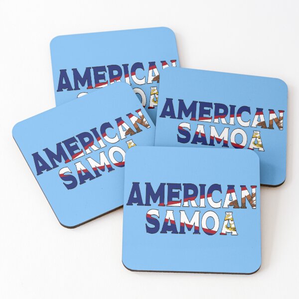 Item preview, American Samoa Font with American Samoan Flag designed and sold by Havocgirl.