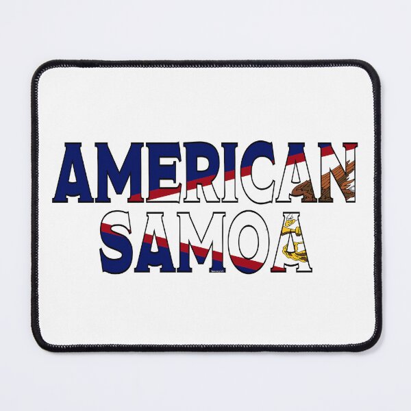 Item preview, American Samoa Font with American Samoan Flag designed and sold by Havocgirl.