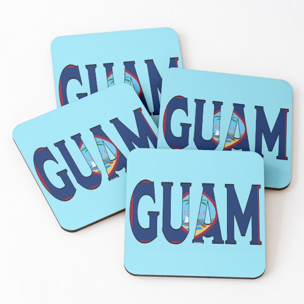 Item preview, Guam Font with Guamanian Flag designed and sold by Havocgirl.