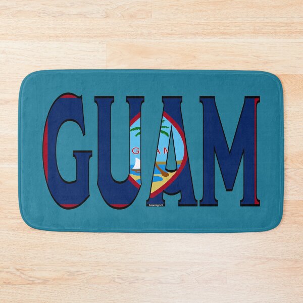 Item preview, Guam Font with Guamanian Flag designed and sold by Havocgirl.