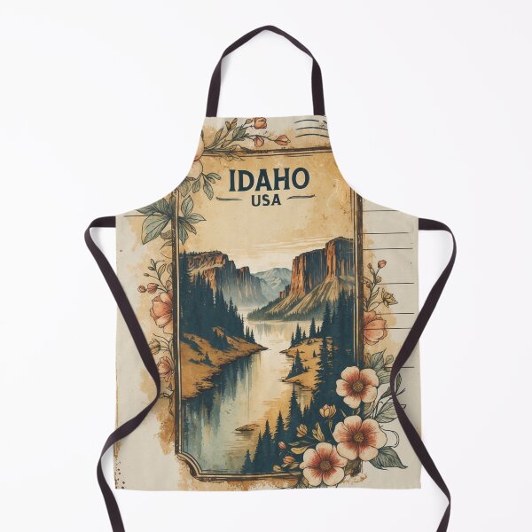 Item preview, Greetings from Idaho USA Vintage Travel Retro Postcard Design designed and sold by TravelPostcardGems.