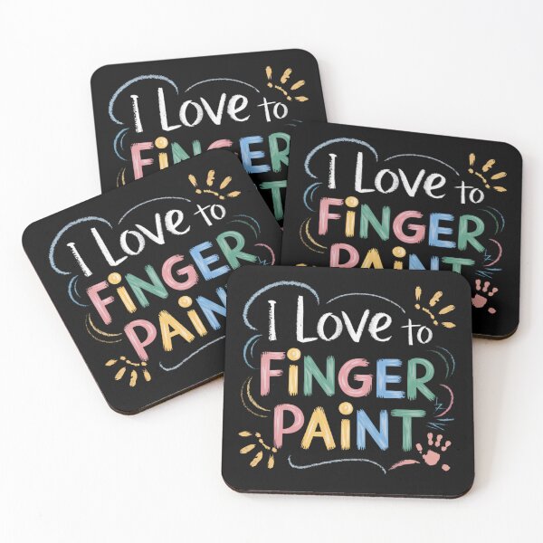 Item preview, I Love To Finger Paint – Energetic Artistic Collection designed and sold by Ela-graphicwiz.