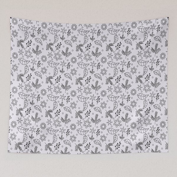 Item preview, Purple and Black Floral Pattern  designed and sold by Senthamizh.
