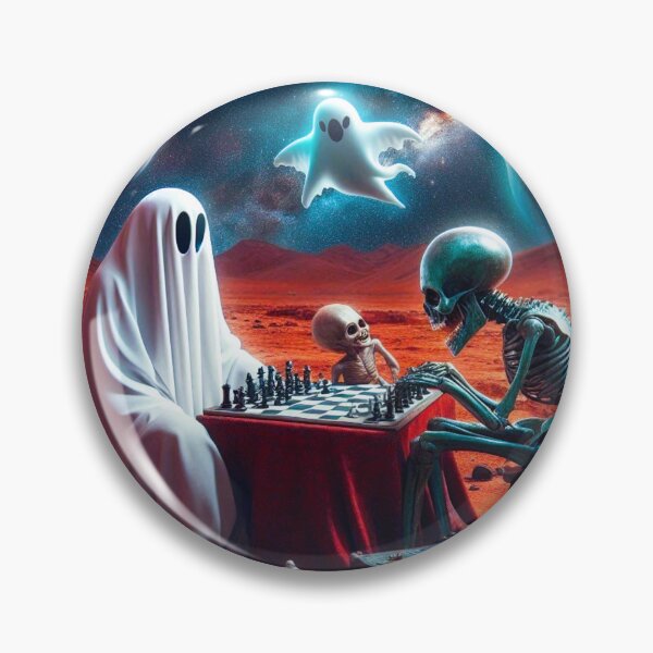 Item preview, Ghost and Alien Chess Match designed and sold by Dogandesighn.