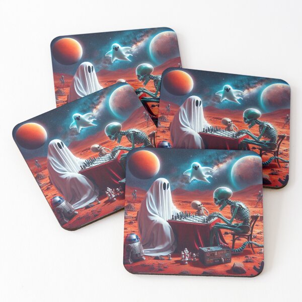 Item preview, Ghost and Alien Chess Match designed and sold by Dogandesighn.