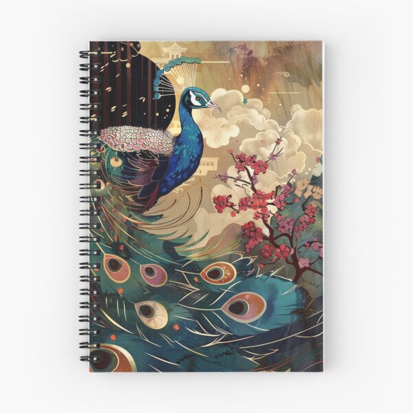 Item preview, Vibrant Japandi Peacock Art – Murakami Inspired Print designed and sold by AffyLife.