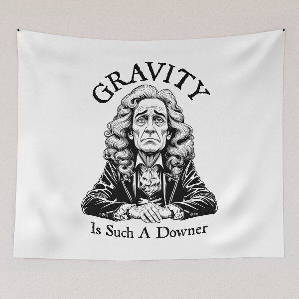 Item preview, Gravity Is Such A Downer Sad Isaac Newton Physics Science designed and sold by GrandeDuc.