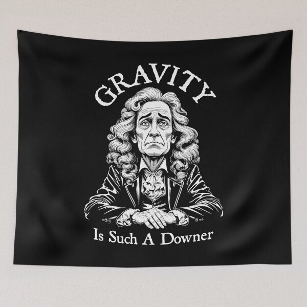Item preview, Gravity Is Such A Downer Sad Isaac Newton Physics Science designed and sold by GrandeDuc.
