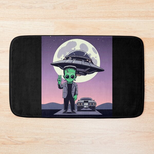Item preview, Frankenstein Alien Mashup Sci-Fi Horror Art designed and sold by TrendHavenPL.