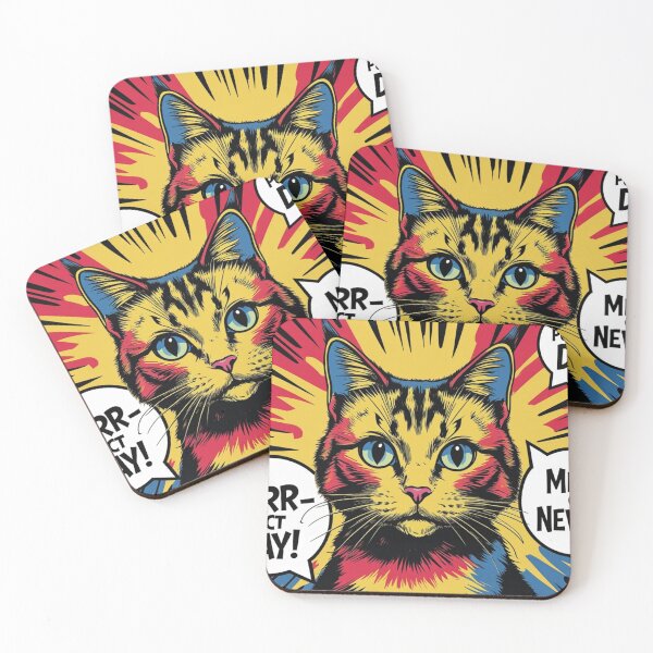 Item preview, Pop Art Cat with Comic Flair designed and sold by paws-studios.